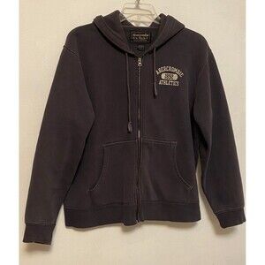 Vintage Abercrombie & Fitch Gray Hoodie Heavy Weight Size L